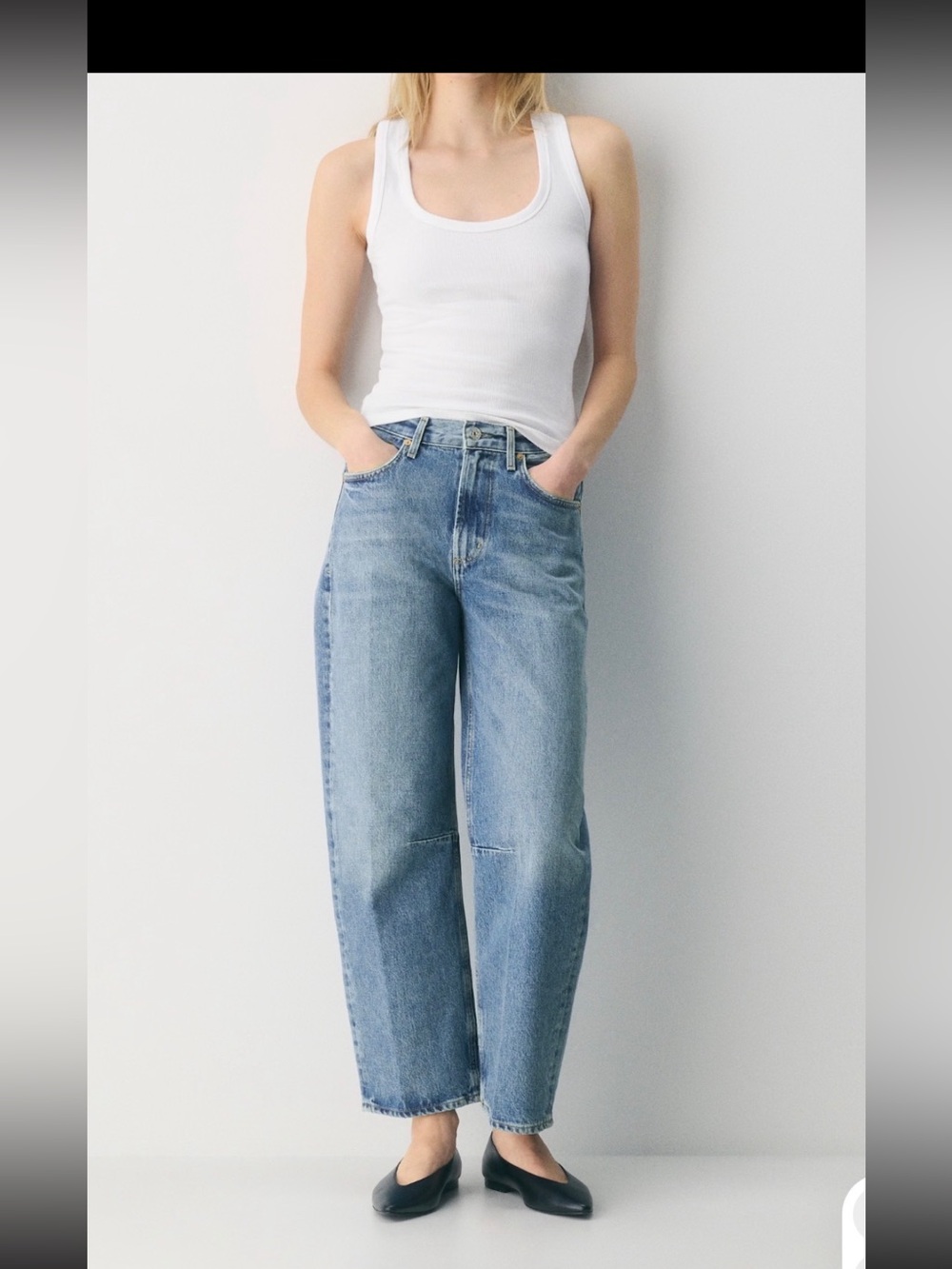 Citizens Of Humanity Light Blue Wide Leg Jeans